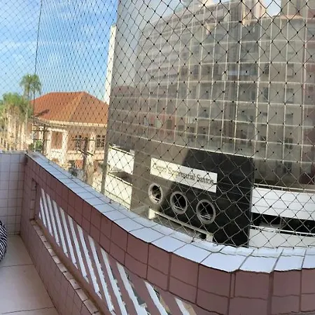 Apartamento Vento E Mar - 2 Quartos Com Sacada Na Quadra Da Praia Do Gonzaga Santos  Exterior photo